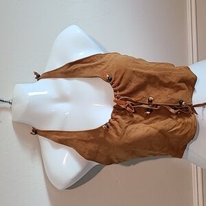 Suede Halter Top One-of-a-kind